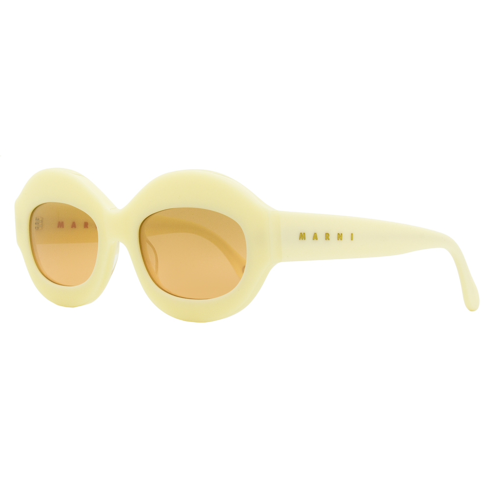 Marni Ik Kil Cenote Oval Sunglasses 01U Red/Black/Orange 53mm